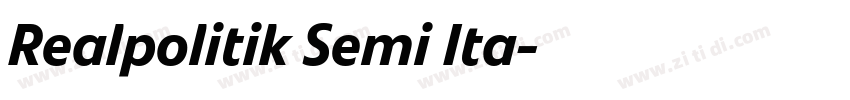 Realpolitik Semi Ita字体转换